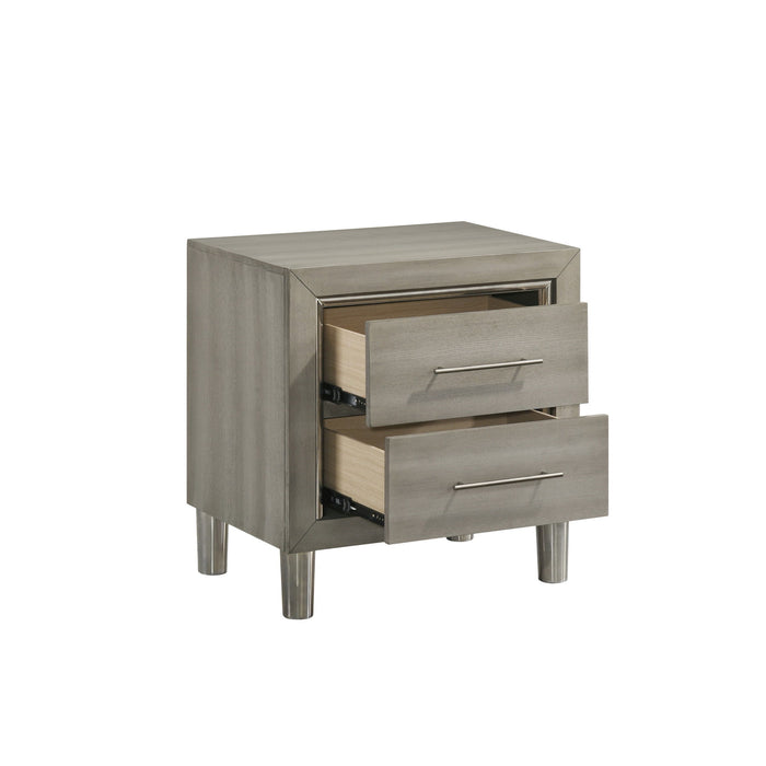 Lennox - 2 Drawer Nightstand - Gray