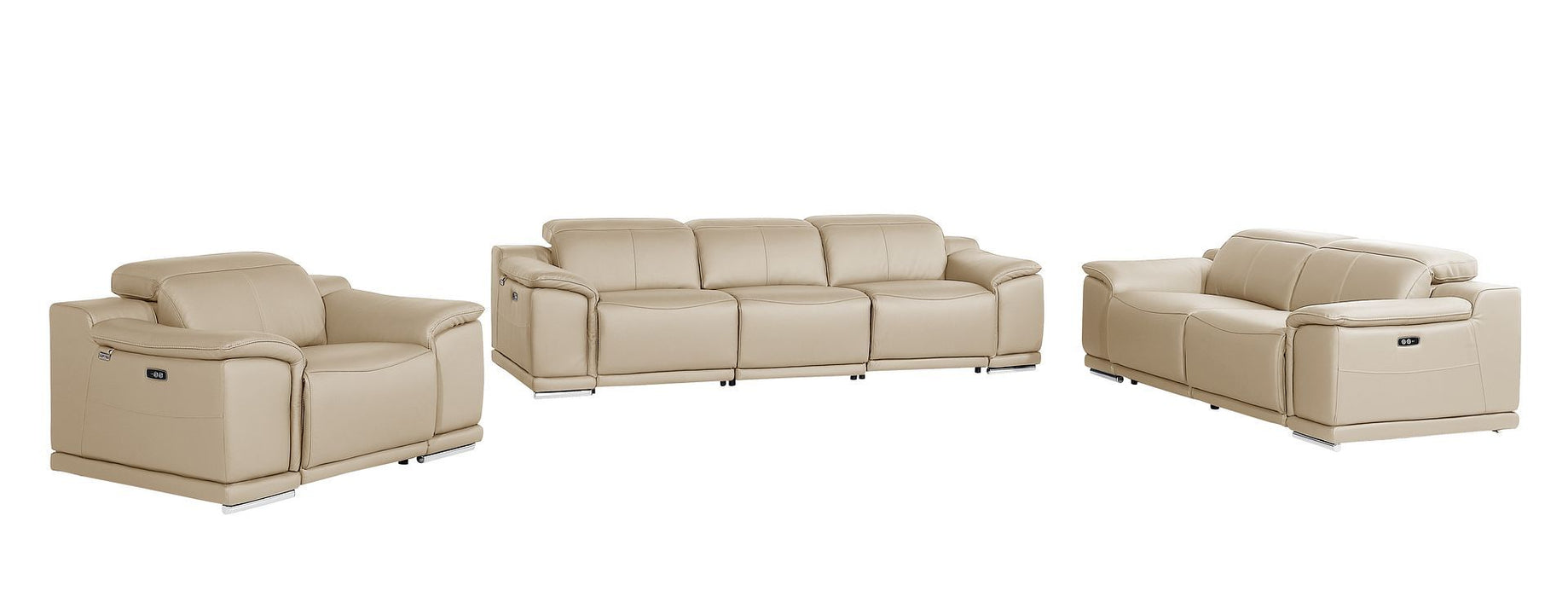 9762 - 6-Piece Modular Power Reclining Sofa, Loveseat And Chair Set With 5 Power Recliners In