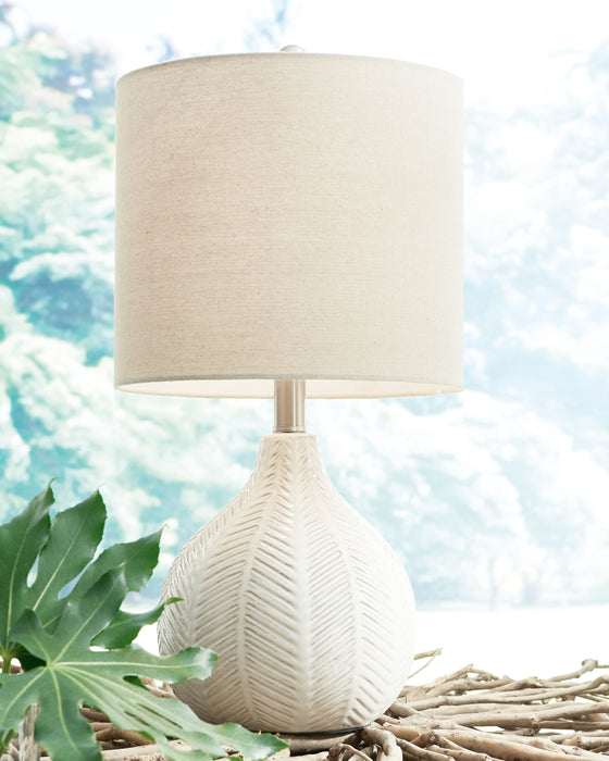Rainermen - Ceramic Table Lamp  - Off White