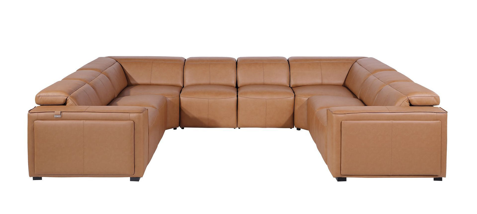 1224 - 8-Piece U-Shaped Sectional Sofa In With 4 Power Recliners & Power Headrests