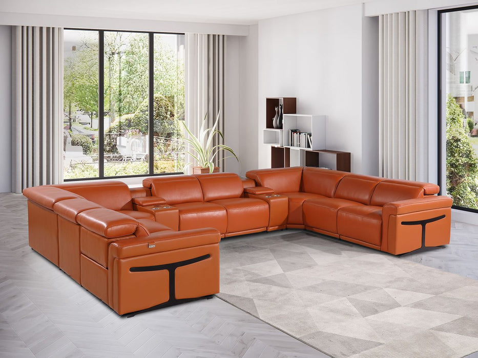 1126 - 10-Piece U-Shaped Sectional Sofa In With 4 Power Recliners & Power Headrests