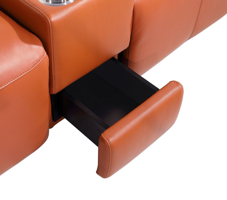 1224 - 6-Piece L-Shaped Sectional Sofa In With 3 Power Recliners & Power Headrests