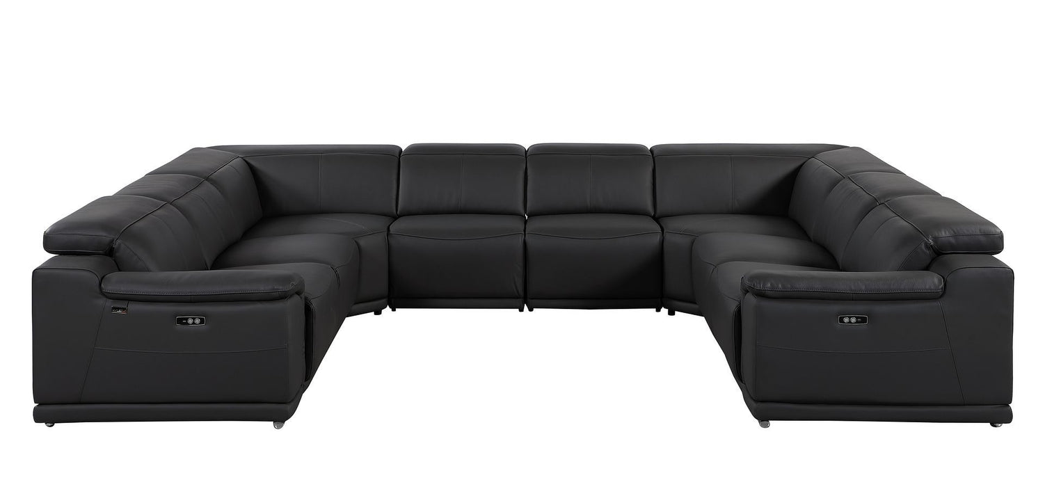 9762 - 8-Piece U Shaped Sectional Sofa With 4 Power Recliners