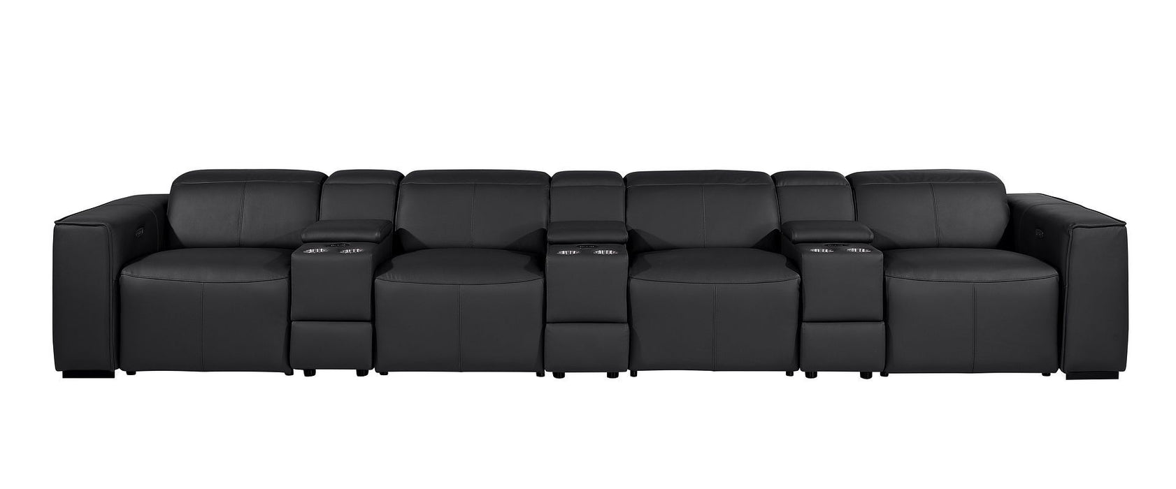 1224 - 7-Piece Modular Power Reclining Sofa In With 4 Power Recliners & Power Headrests