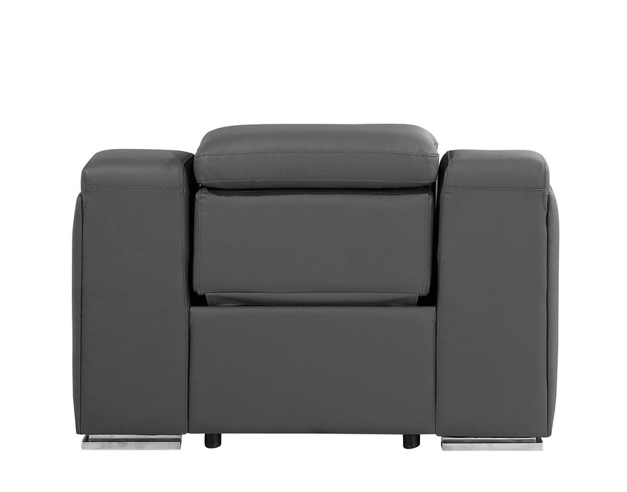 1116 - Armless Chair - Dark Gray