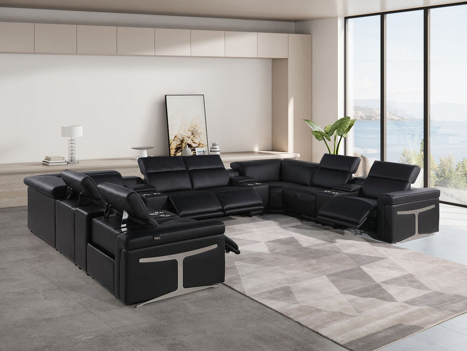 1126 - 12-Piece U-Shaped Sectional Sofa In With 4 Power Recliners & Power Headrests