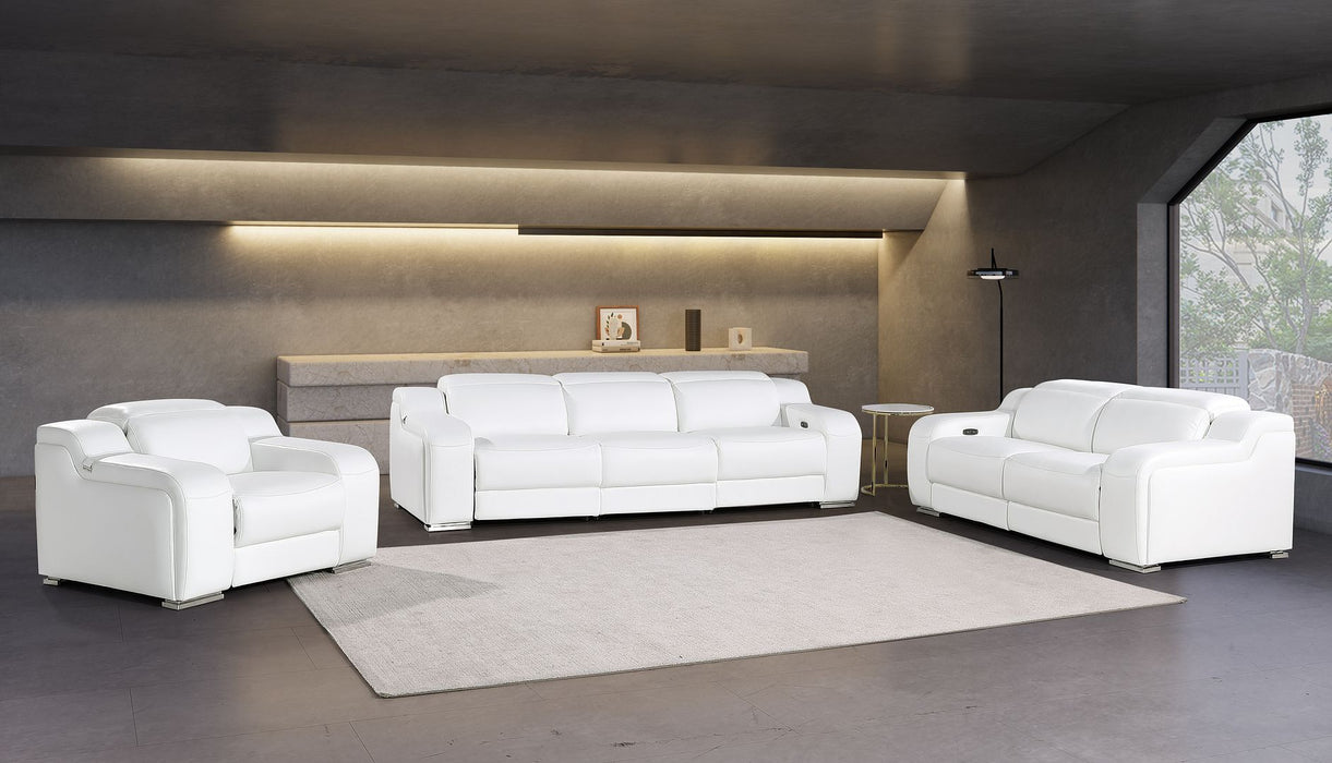 1116 - 6-Piece Modular Power Reclining Sofa, Loveseat & Chair Set In With 6 Power Recliners & Power Headrests