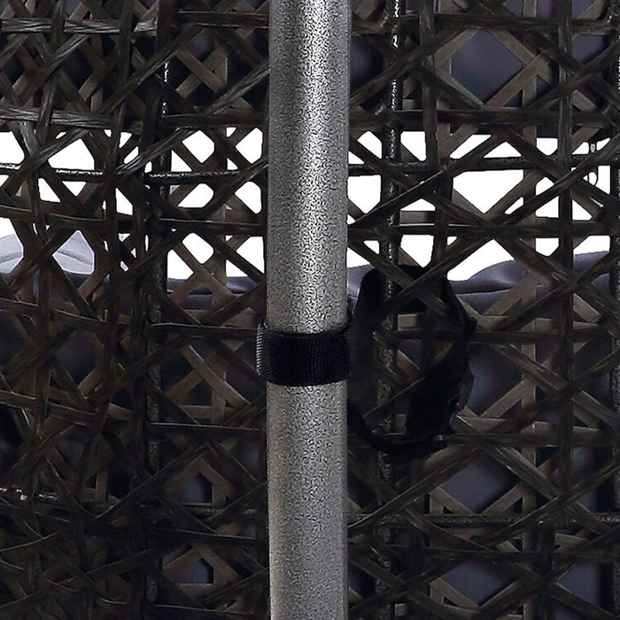 Vasant - 52" Hanging Chair - Fabric & Wicker