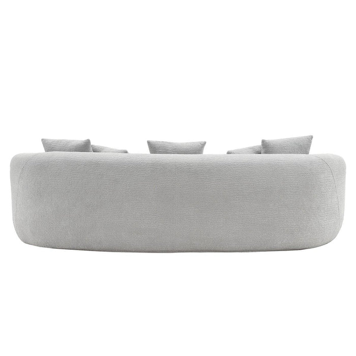 Barasa - Oversize Sofa With 5 Pillows - Gray