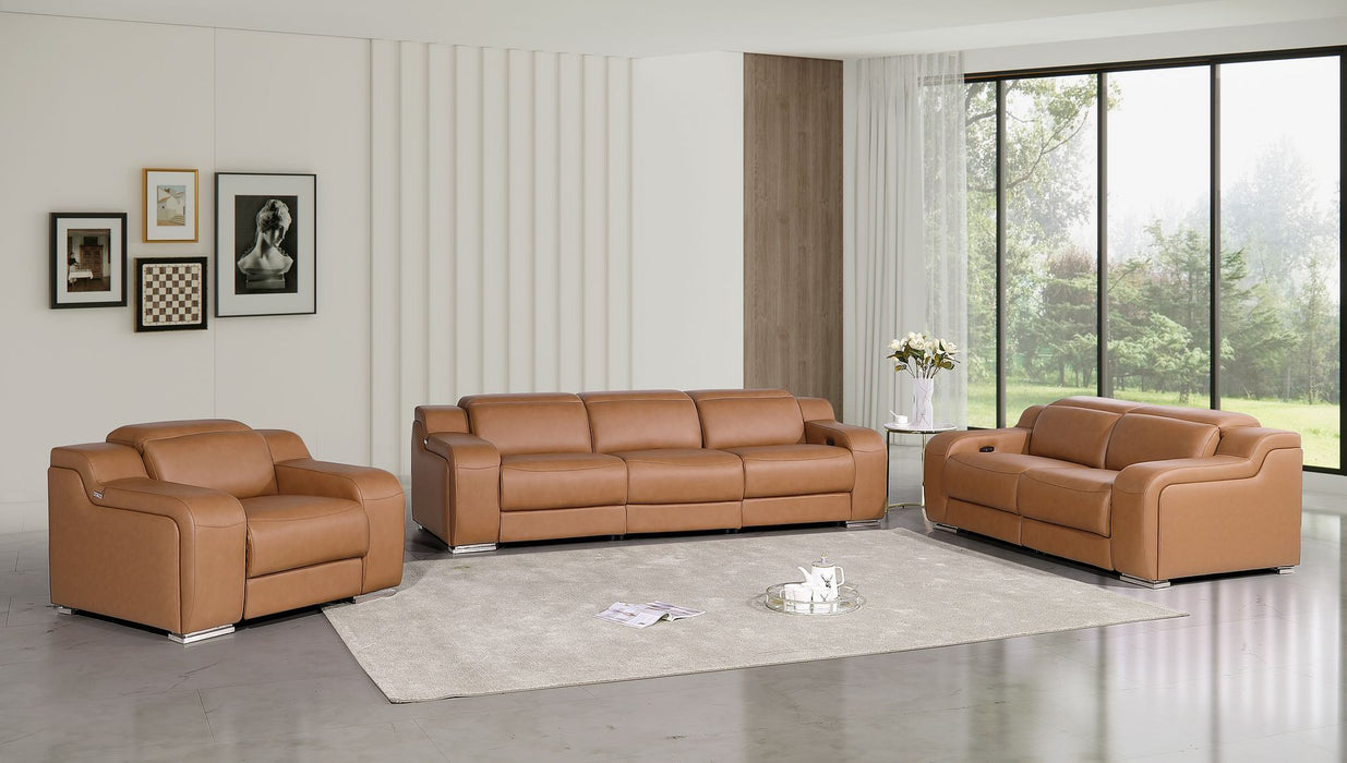 1116 - 6-Piece Modular Power Reclining Sofa, Loveseat & Chair Set In With 6 Power Recliners & Power Headrests