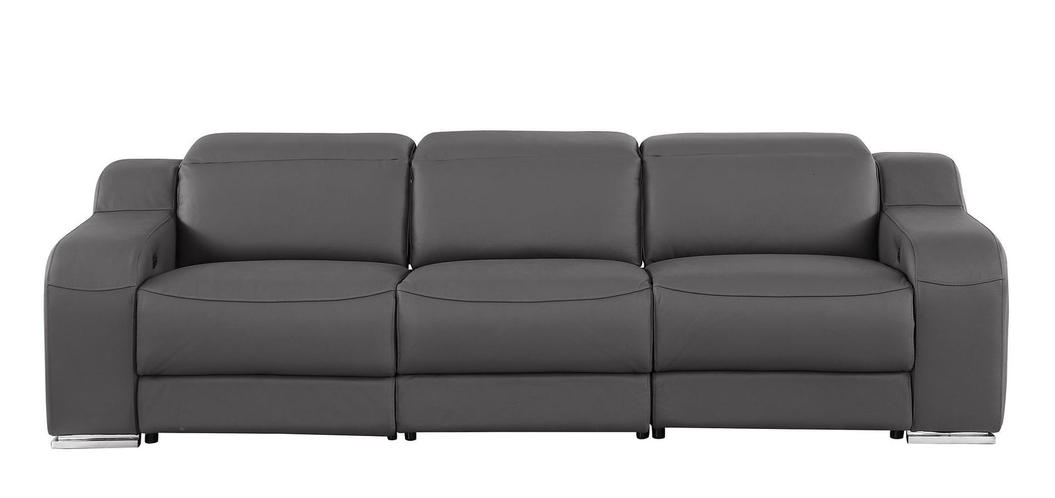 1116 - 6-Piece Modular Power Reclining Sofa And Console Loveseat Set In With 5 Power Recliners & Power Headrests