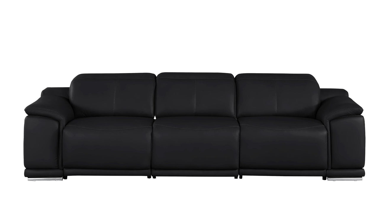 2679 - Genuine Leather Sofa With 3 Power Recliners