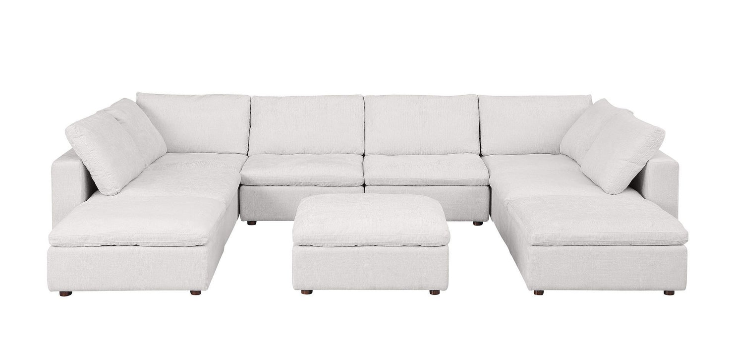 1100 - Top-Grain Italian Leather 9-Piece Sectional With Chaise