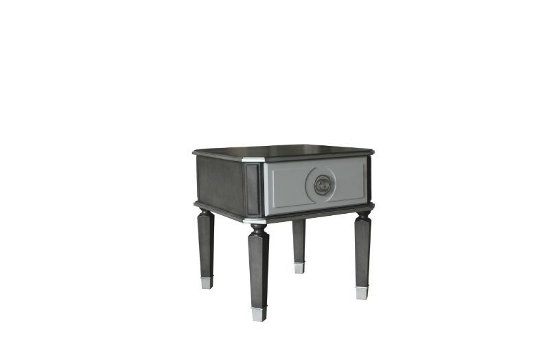 House Beatrice - End Table - Charcoal & Light Gray