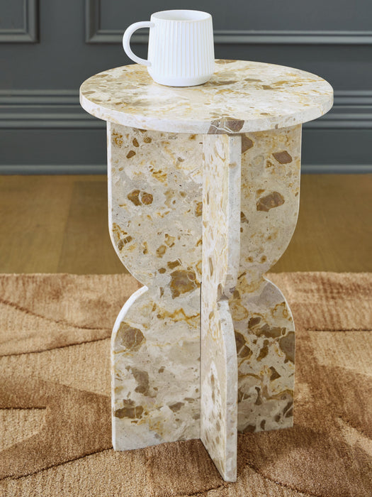 Treygan - Accent Table - Beige