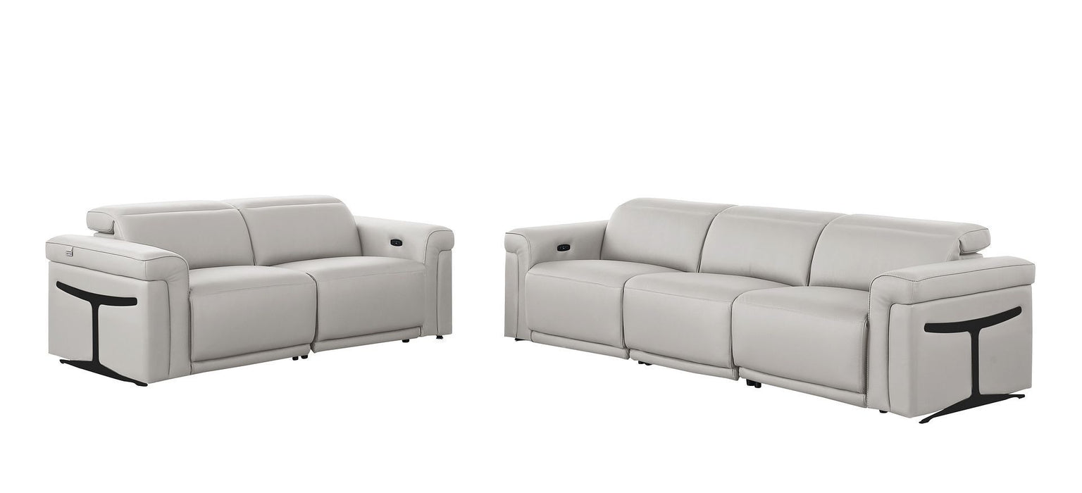 1126 - 5-Piece Modular Power Reclining Sofa And Loveseat Set In With 4 Power Recliners & Power Headrests