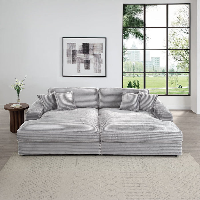Hilde - Sectional Sofa With 4 Pillows