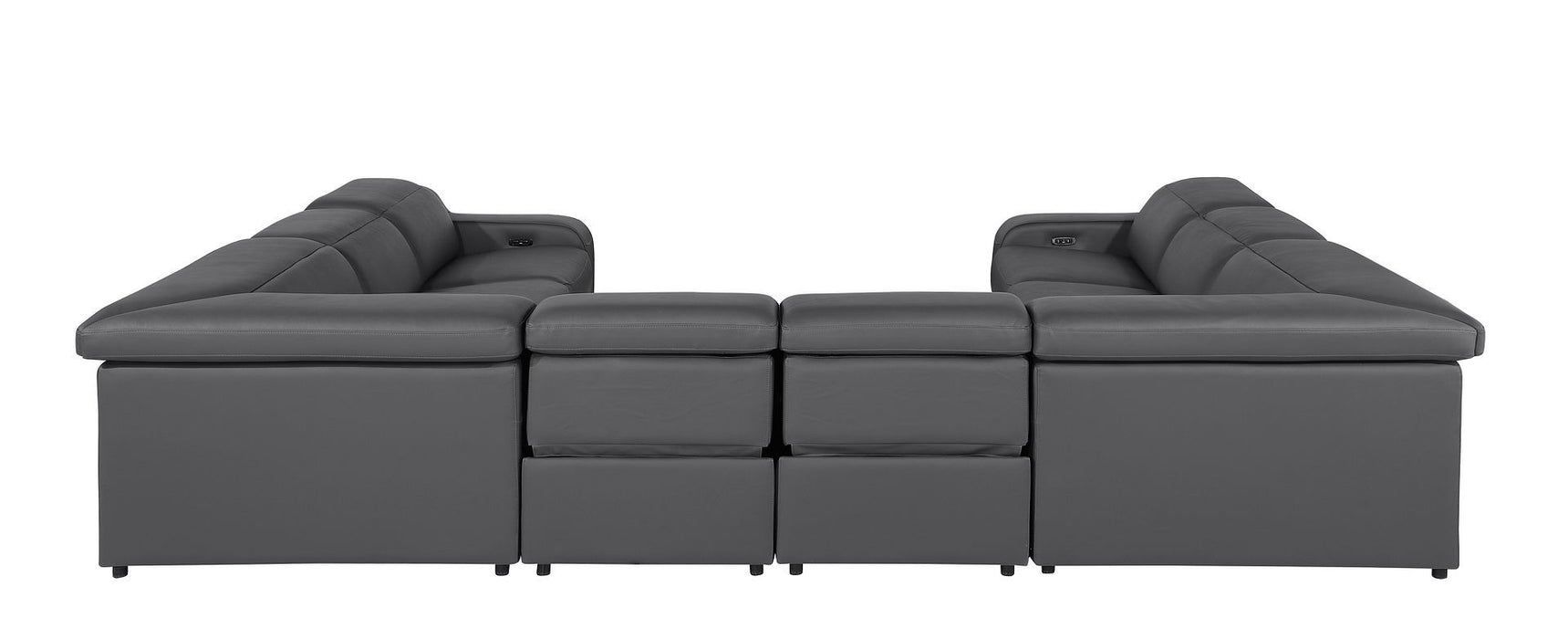 1116 - 8-Piece U-Shaped Sectional Sofa In With 4 Power Recliners & Power Headrests