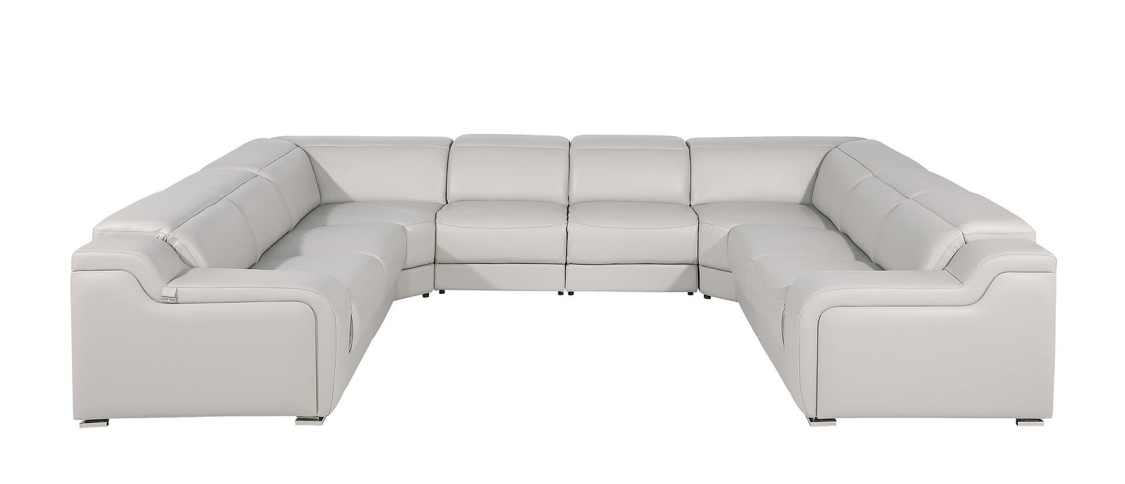 1116 - 8-Piece U-Shaped Sectional Sofa In With 4 Power Recliners & Power Headrests