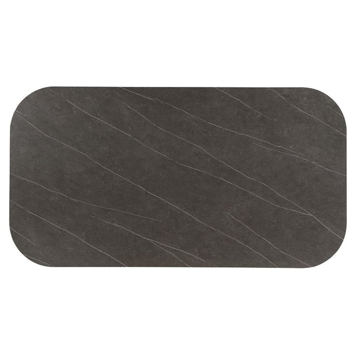 Kasa - Dining Table - Sintered Stone Top & Champagne