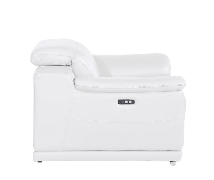 2679 - Power Reclining Chair With Power Headrest In Genuine Leather - Beige