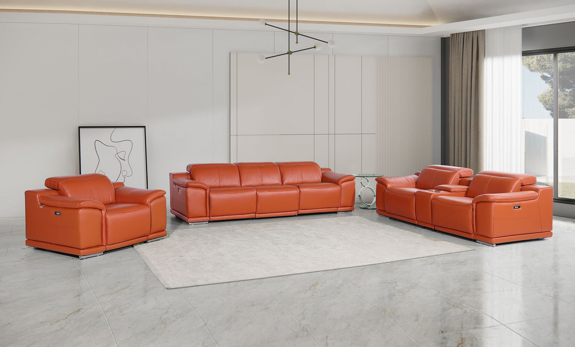 9762 - 7-Piece Modular Power Reclining Sofa, Loveseat And Chair Set With 5 Power Recliners In