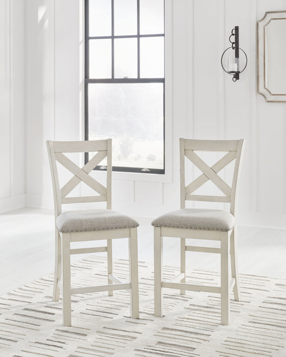 Robbinsdale - Upholstered Barstool (Set of 2) - Antique White
