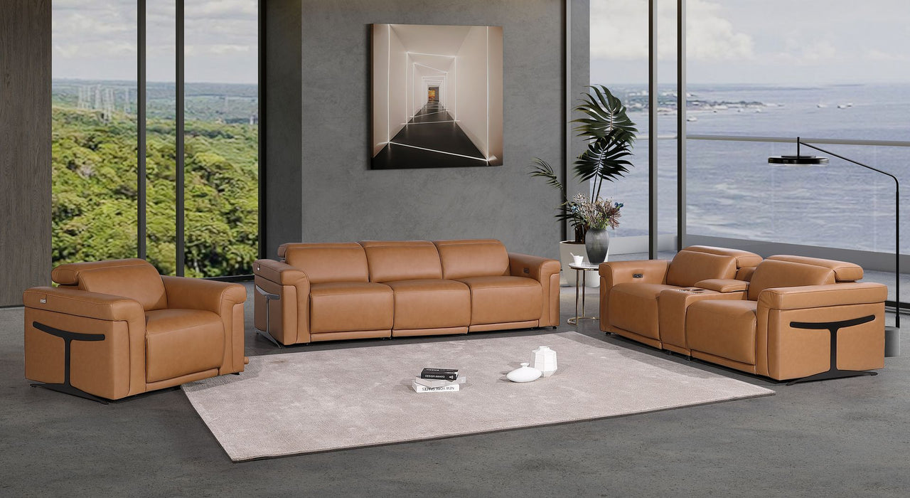 1126 - 7-Piece Modular Power Reclining Sofa, Loveseat & Chair Set In With 5 Power Recliners & Power Headrests