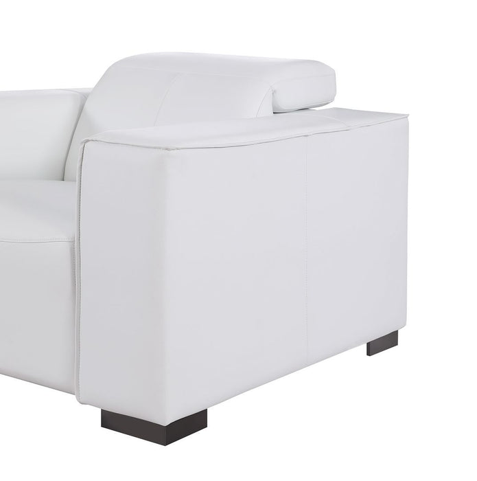 1208 - Modular Leather Set With 6 Power Recliners & Power Headrests