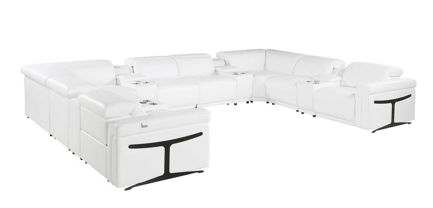1126 - 12-Piece U-Shaped Sectional Sofa In With 4 Power Recliners & Power Headrests