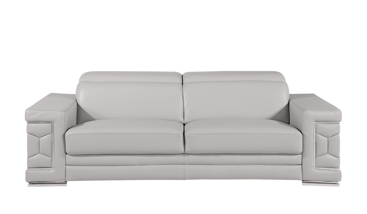 296 - Genuine Leather Living Room Set