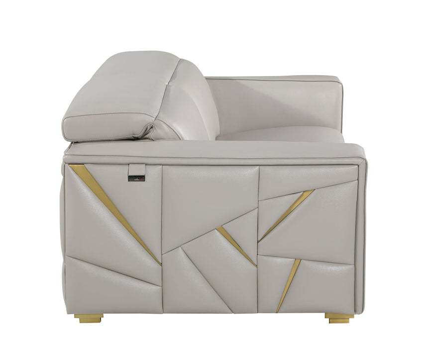 1120 - Top Grain Italian Leather Living Room Set