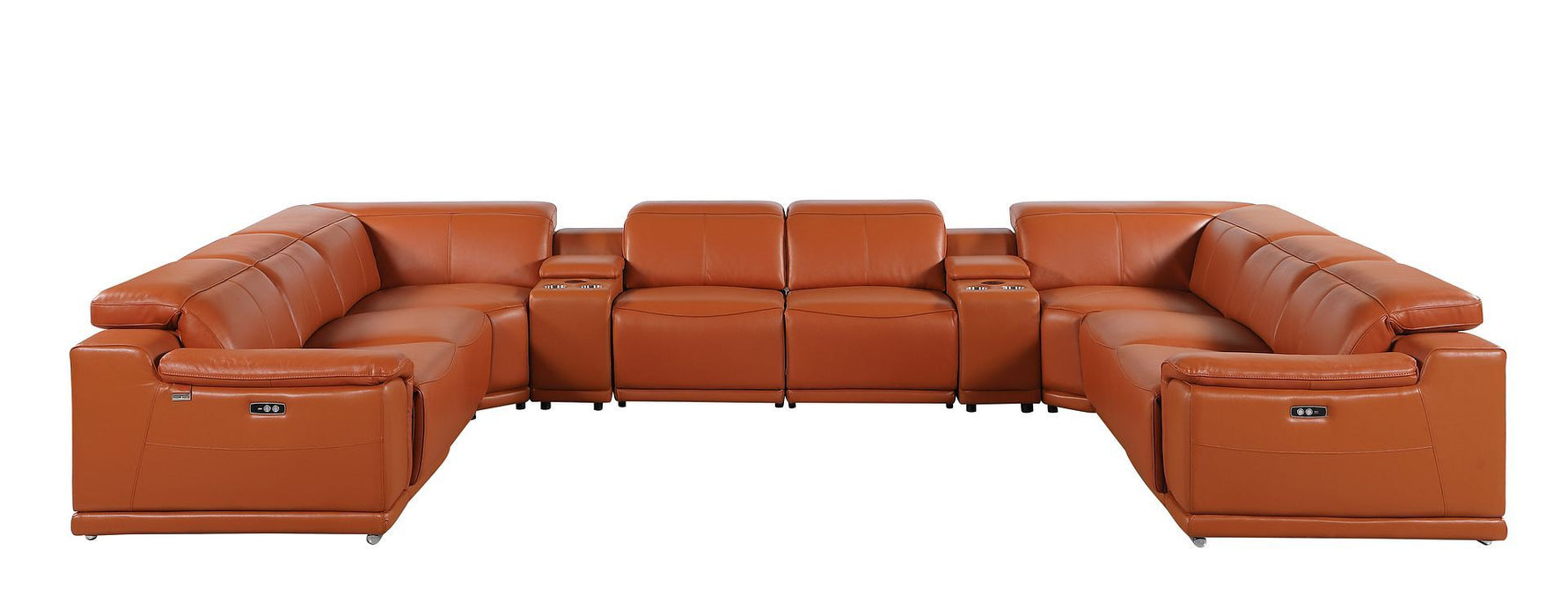 9762 - 10-Piece U-Shaped Sectional Sofa With 4 Power Recliners