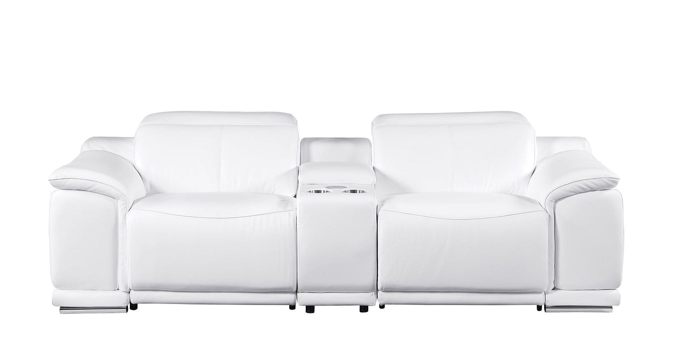 9762 - 3-Piece Modular Power Reclining Console Loveseat With 2 Power Recliners In