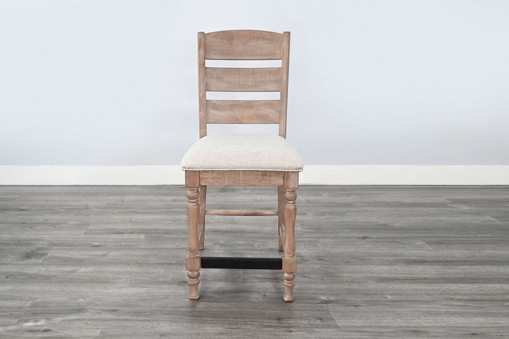 Sierra - Counter Stool, Cushion Seat (Set of 2) - Amber