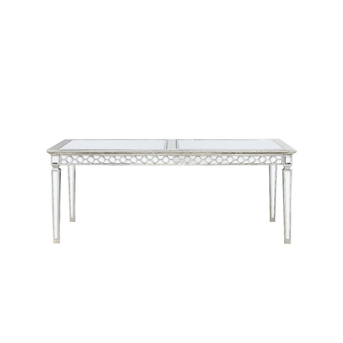 Varian - Dining Table 78"L) - Mirrored & Antique Platinum
