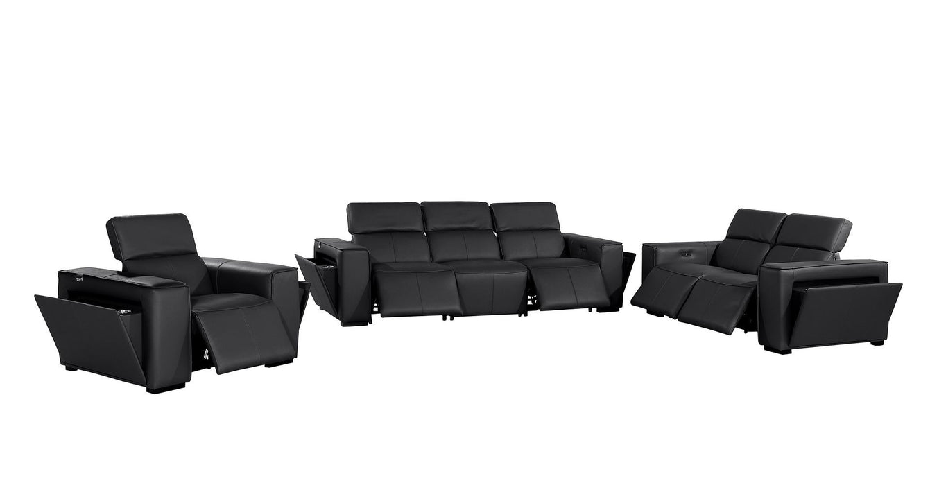 1224 - 6-Piece Modular Power Reclining Sofa, Loveseat & Chair Set In With 5 Power Recliners & Power Headrests