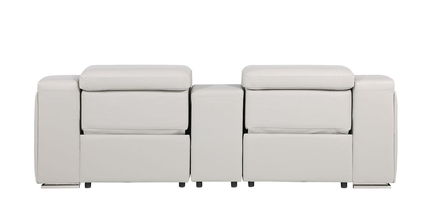 1116 - 3-Piece Modular Power Reclining Console Loveseat In With 2 Power Recliners & Power Headrests