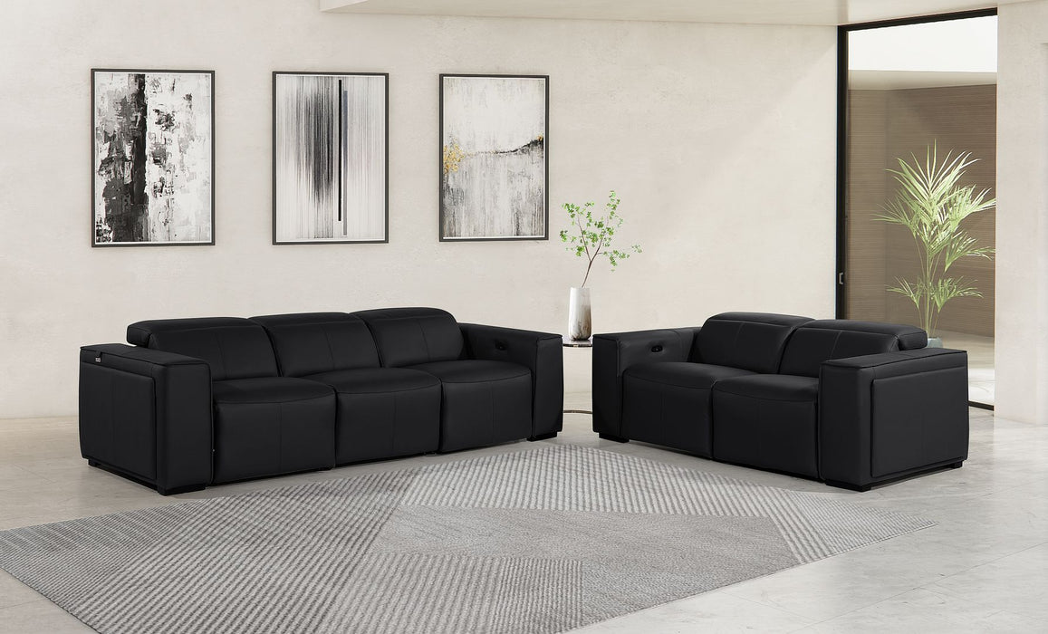 1224 - 5-Piece Modular Power Reclining Sofa And Loveseat Set In With 4 Power Recliners & Power Headrests