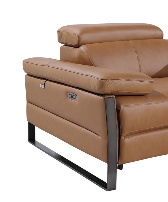 1246 - 8-Piece L-Shaped Modular Power Reclining Sectional With 4 Power Recliners And Power Headrests