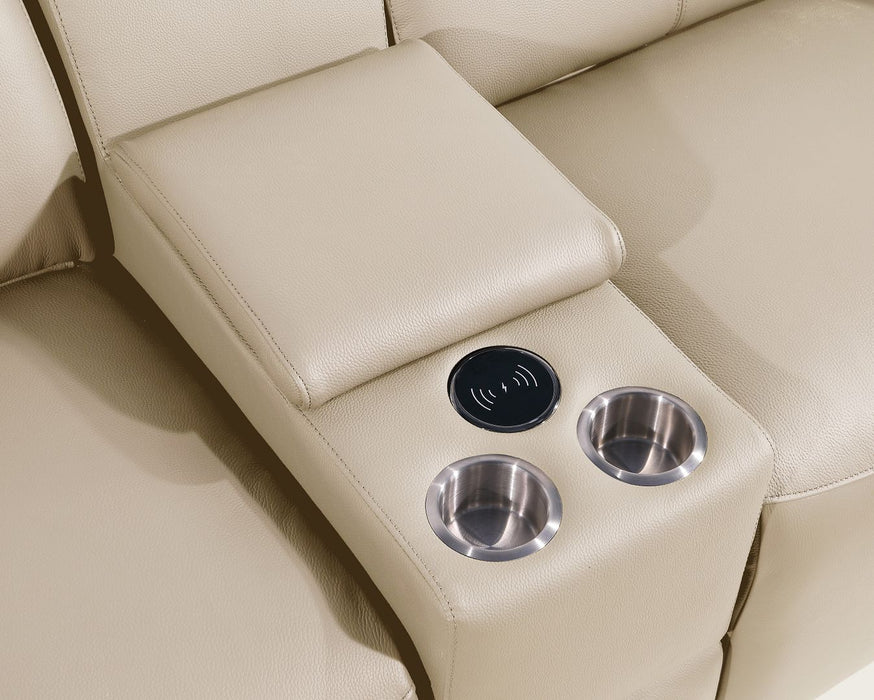 1224 - 8-Piece Modular Power Reclining Sofa & Loveseat Set In With 5 Power Recliners & Power Headrests