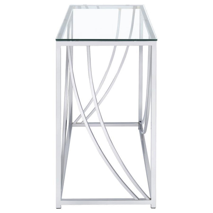 Lille - Glass Top Entryway Sofa Console Table Accents