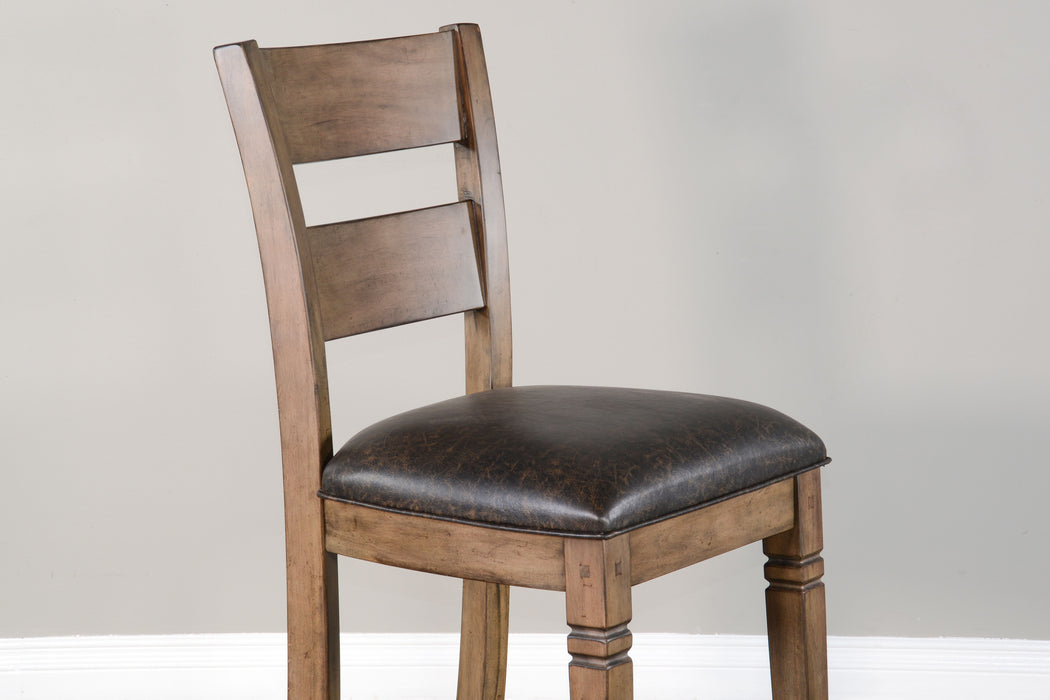 Doe Valley - Barstool With Cushion Seat - Brown / Black