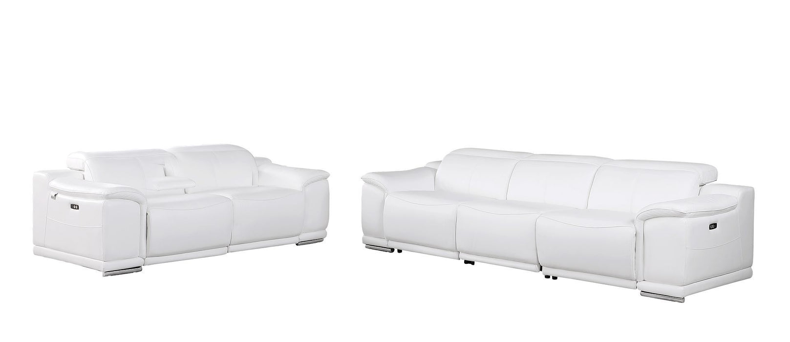 9762 - 5-Piece Modular Power Reclining Sofa And Loveseat Set With 5 Power Recliners In