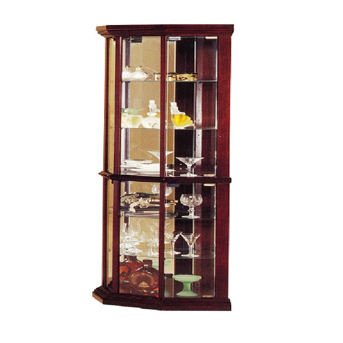 Huxley - Curio Cabinet Corner) - Cherry