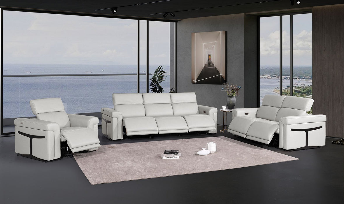 1126 - 6-Piece Modular Power Reclining Sofa, Loveseat & Chair Set In With 6 Power Recliners & Power Headrests