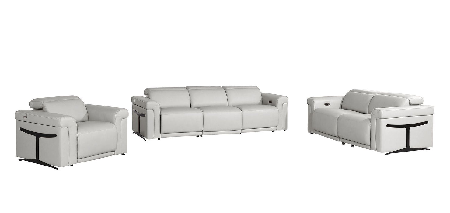 1126 - 6-Piece Modular Power Reclining Sofa, Loveseat & Chair Set In With 5 Power Recliners & Power Headrests
