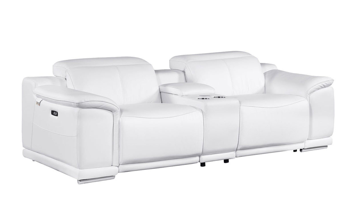 9762 - 3-Piece Modular Power Reclining Console Loveseat With 2 Power Recliners In