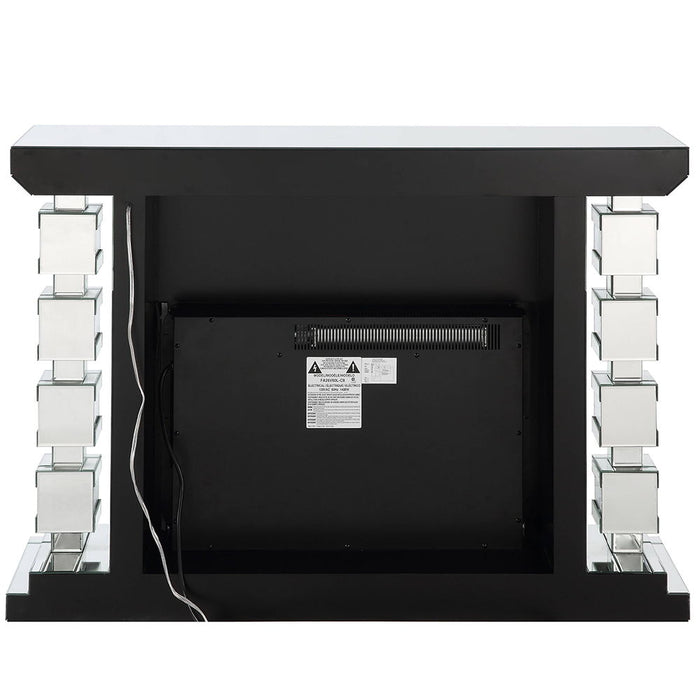 Noralie - 47" Fireplace With Bluetooth - Mirrored & Faux Diamonds