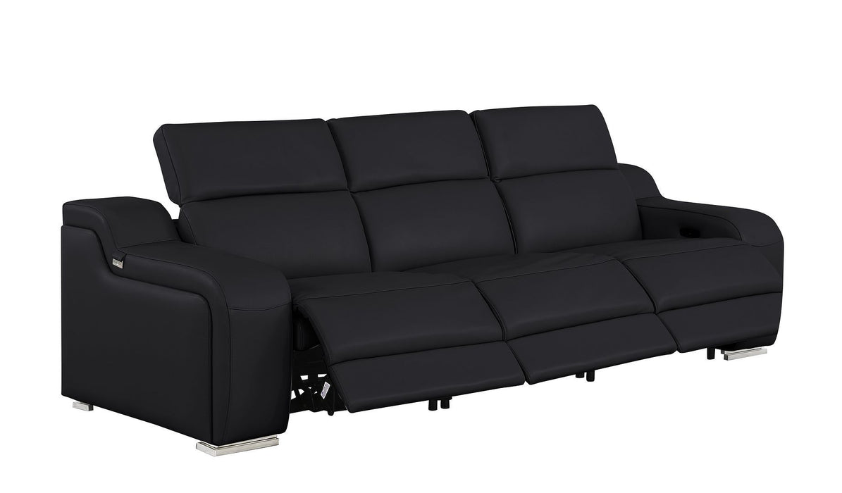1116 - 6-Piece Modular Power Reclining Sofa And Console Loveseat Set In With 5 Power Recliners & Power Headrests